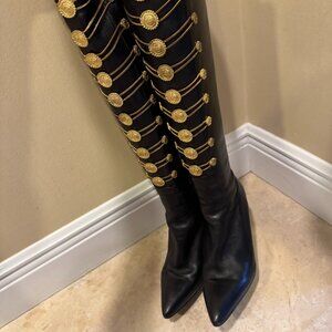 Gianni Versace 1993 A/W Medusa Emblem Grunge Boot (Size 9)